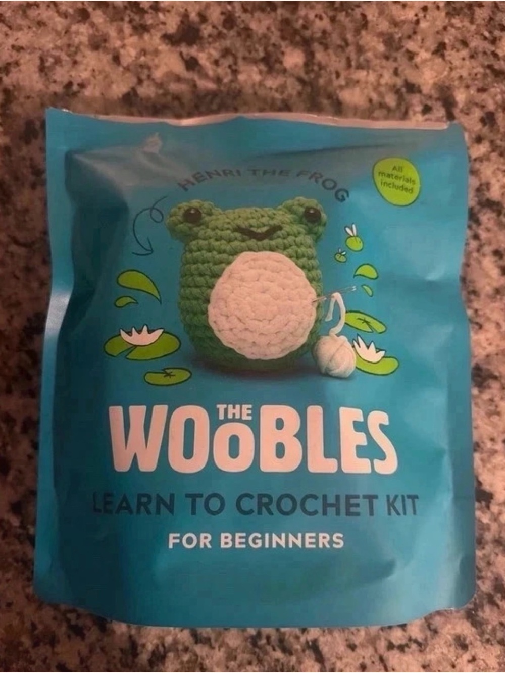 Henri the Frog Learn to Crochet Kit - The Woobles
